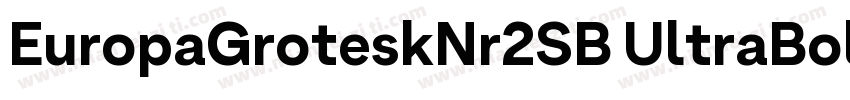 EuropaGroteskNr2SB UltraBold字体转换